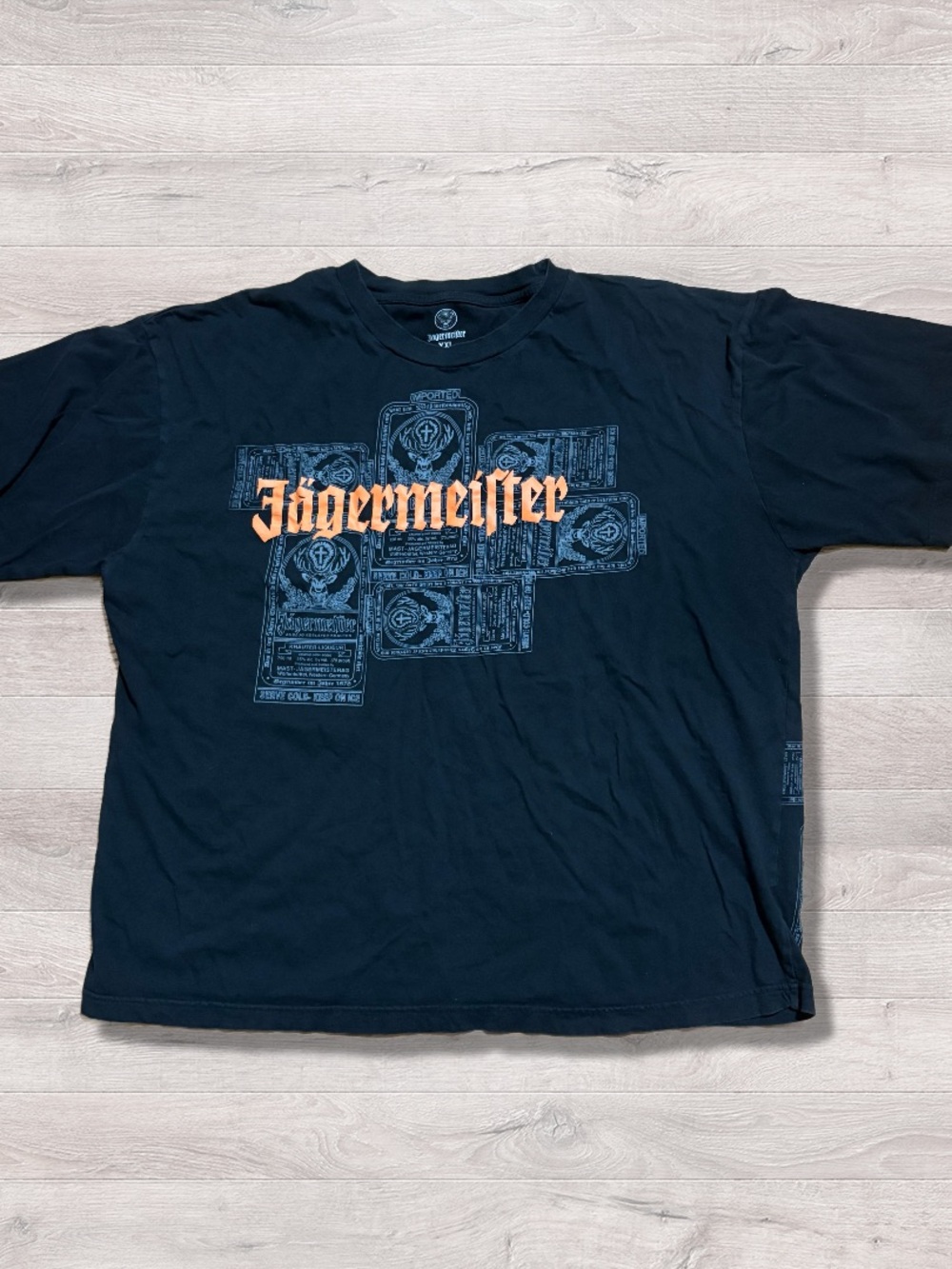 Jagermeister Graphic Punk Grunge Emo Scene T-Shirt XXL